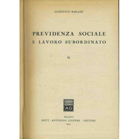 Previdenza sociale e lavoro subordinato
