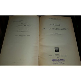 Manuale di Diritto Ecclesiastico