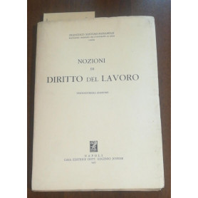 NOZIONI DI DIRITTO DEL LAVORO
