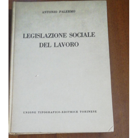 Legislazione sociale del lavoro.