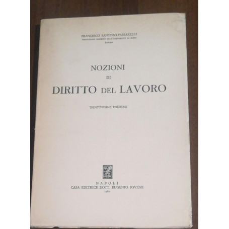 NOZIONI DI DIRITTO DEL LAVORO