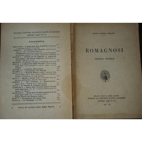 Romagnosi Profilo storico