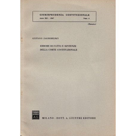 Giurisprudenza Costituzionale. Anno XII - 1967