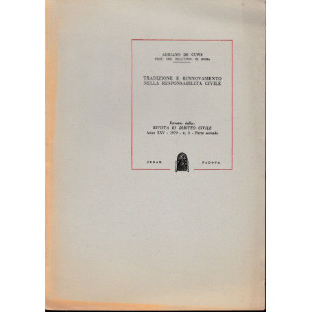 Rivista di Diritto Civile. Anno XXV - 1979 - n. 3 - Parte seconda (estratto)