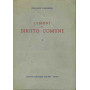 Lezioni di diritto comune. I
