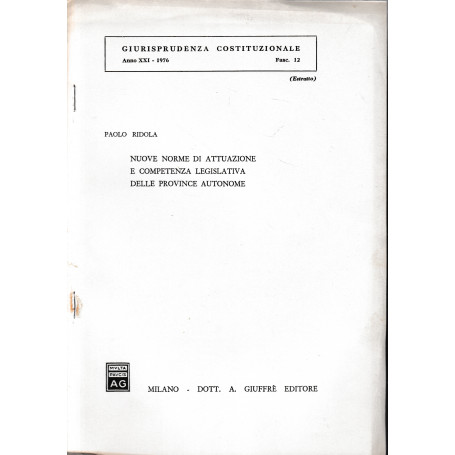 Giurisprudenza Costituzionale. Anno XXI - 1976