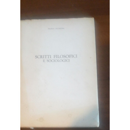Scrittori filosofici e sociologia