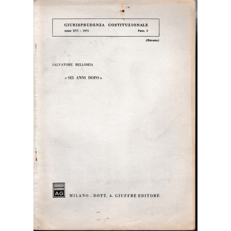 Giurisprudenza Costituzionale. Anno XVI - 1971