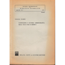 Rivista trimestrale di Diritto Pubblico. Anno XX - n. 4 - 1970 (estratto)