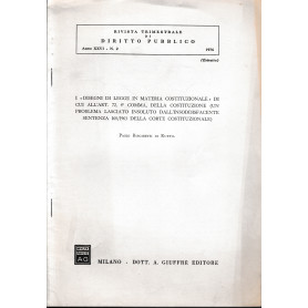 Rivista trimestrale di Diritto Pubblico. Anno XXVI - n. 2 - 1976 (estratto)