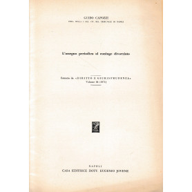 L'assegno periodico al coniuge divorziato. Estratto da: "Diritto e Giurisprudemza"