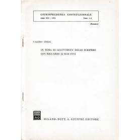 Giurisprudenza Costituzionale. Anno XIX - 1974 - fasc. 1-2  (estratto)