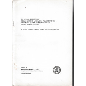 Estratto da: Amministrare /2-1975 rassegna internazionale di pubblica amministrazione