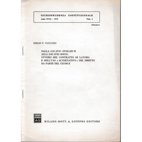 Giurisprudenza Costituzionale. Anno XVIII - 1973 - Fasc. 6 (estratto)