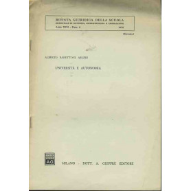 Università  e autonomia. Estratto