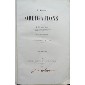 Le Droit des Obligations. Tome Second