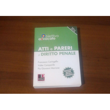 Atti e pareri di diritto penale