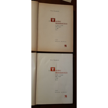 Il Teatro Drammatico Compagni Della Vostra Vita  Volume I Volume II