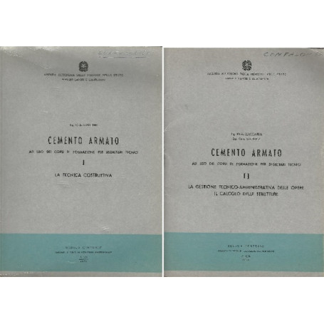 CEMENTO ARMATO. Vol. I-II