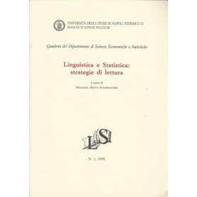 LINGUISTICA E STATISTICA: STRATEGIE DI LETTURA