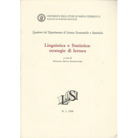 LINGUISTICA E STATISTICA: STRATEGIE DI LETTURA