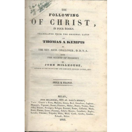 THE FOLLOWING OF CHRIST