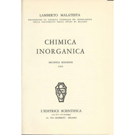 CHIMICA INORGANICA