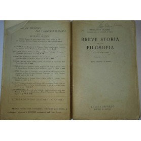 Breve Storia della Filosofia ad Uso dei Licei Classici . Libri secondo e terzo