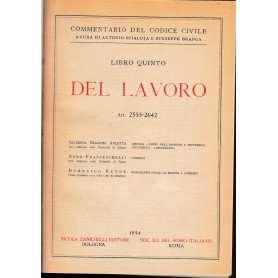 Del lavoro. Art. 2555-2642
