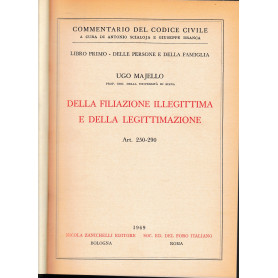 Della filiazione illegittima e della legittimazione. Art. 250-290
