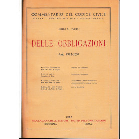 Libro quarto - Delle obbligazioni. Art. 1992-2059