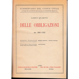 Libro quarto - Deele obbligazioni. Art. 1861-1932