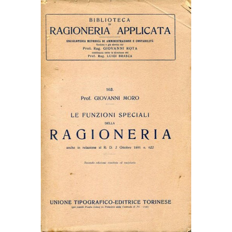 Le funzioni speciali della ragioneria
