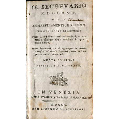 Il segretario moderno o sia ammaestramenti
