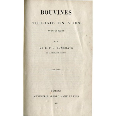 Bouvines - trilogie en vers