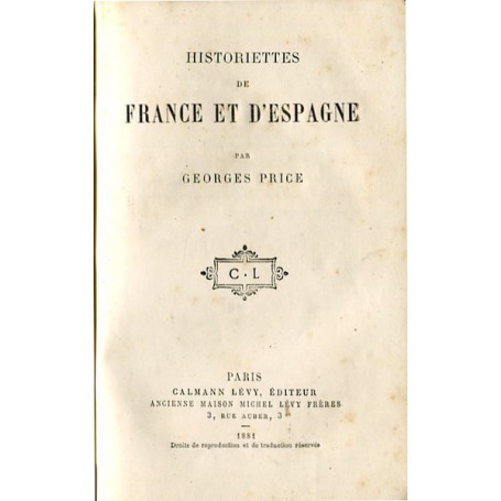 Historiettes de France et d'Espagne