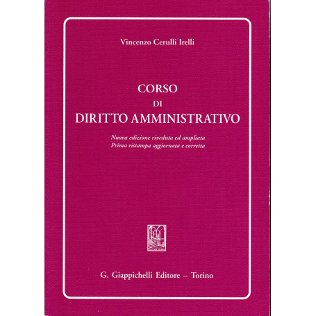 Corso di diritto amministrativo