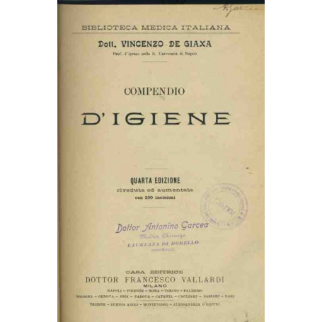 Compendio d'igiene