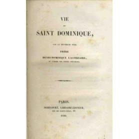 Vie de Saint Dominique