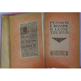Pensieri e massime di Leone Tolstoi