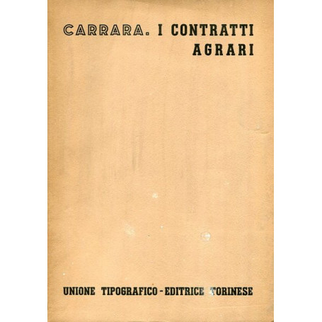 I contratti agrari