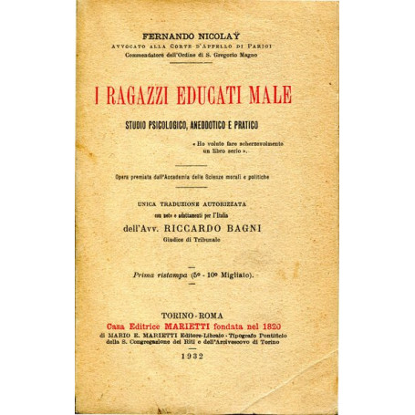 I ragazzi educati male - studio psicologico