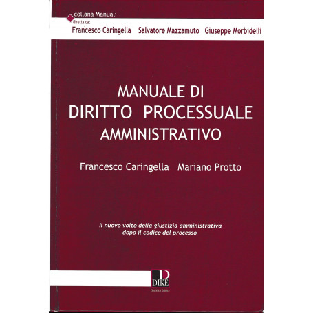 Manuale di diritto processuale amministrativo