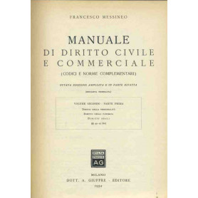 Manuale di diritto civile e commerciale. Vol. 2 parte I