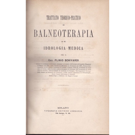 Trattato teorico-pratico di balneoterapia e di idrologia medica