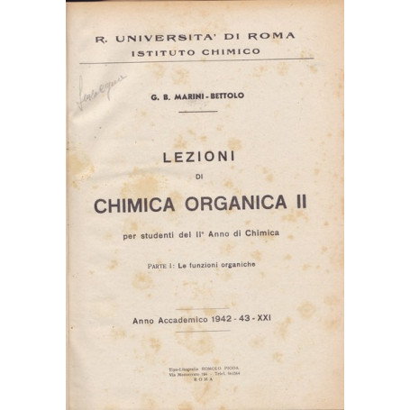 Lezioni di chimica organica II. Parte I: Le funzioni organiche.