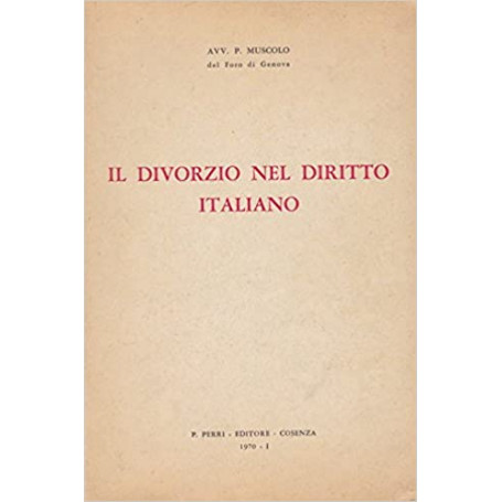 Il divorzio nel diritto italiano