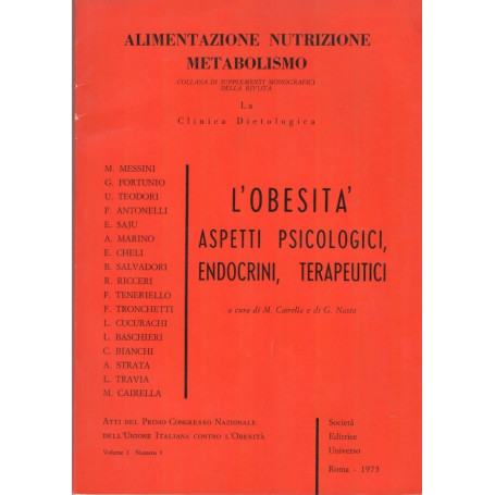 Alimentazione nutrizione metabolismo: L'obesità  aspetti psicologici