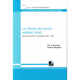 La riforma dei servizi pubblici locali