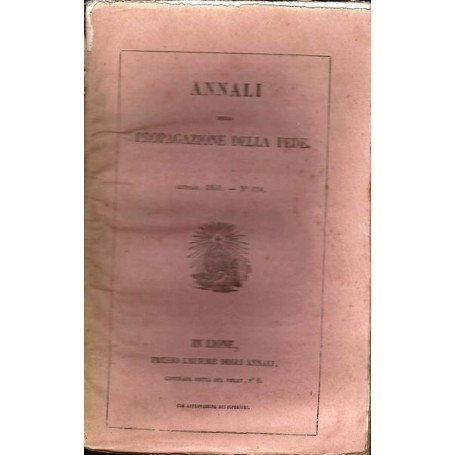 ANNALI DELLA PROPAGAZIONE DELLA FEDE 1851